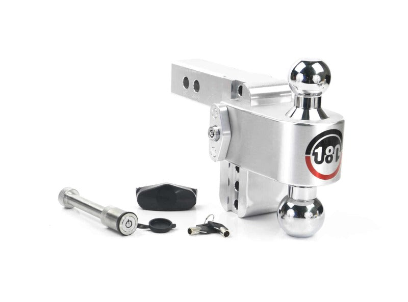 WEIGH SAFE 180 Hitch 4in Drop Hitch & 2in Shank (10K/12.5K GTWR) w/WS05 - Aluminum