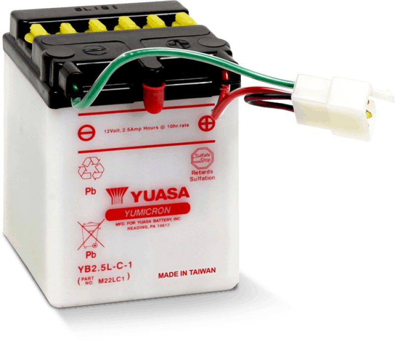 YUASA YB2.5L-C-1 Yumicron 12 Volt Battery