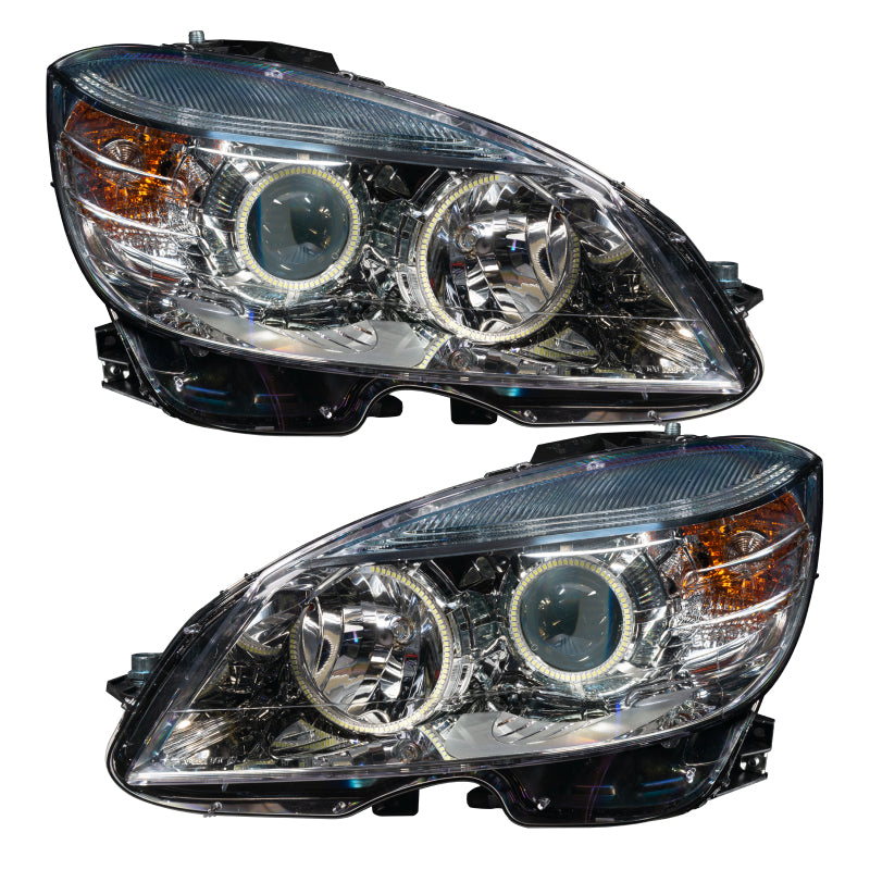 ORACLE 08-11 Mercedes Benz C-Class Pre-Assem. Headlights Chrome Housing- w/2.0 Cntrl SEE WARRANTY