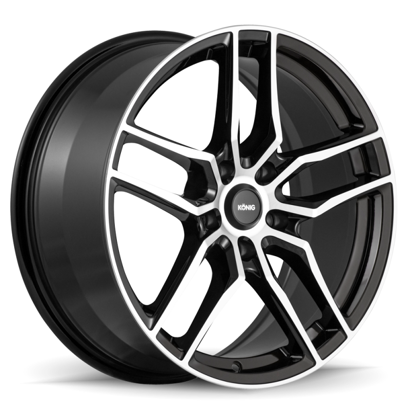 KONIG Intention 16x7.5 5x120 ET35 Gloss Black / Machine Face