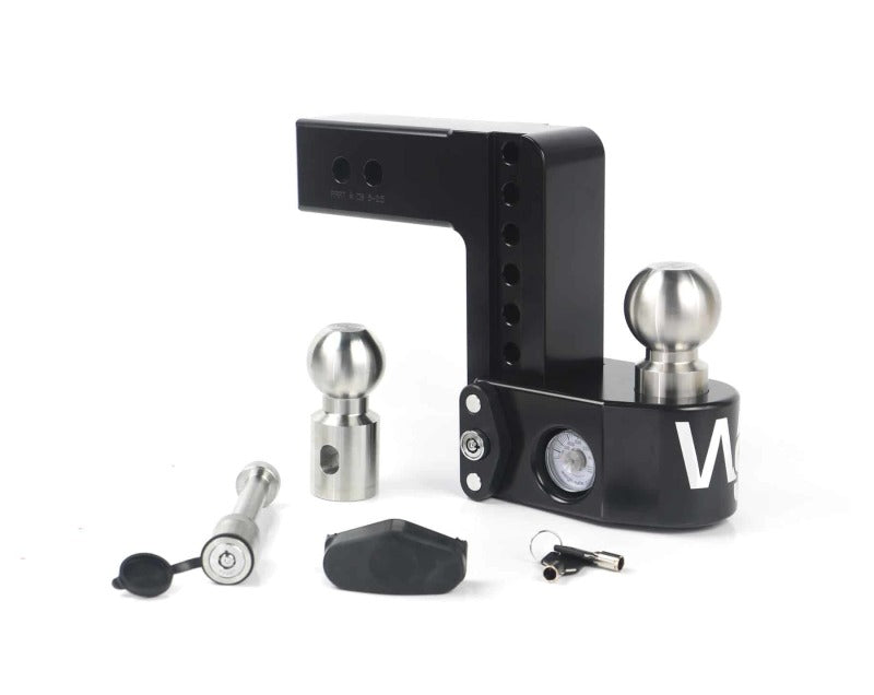 WEIGH SAFE 6in Drop Hitch w/Built-in Scale & 2.5in Shank (8K/18.5K GTWR) w/WS05 - Black Cerakote