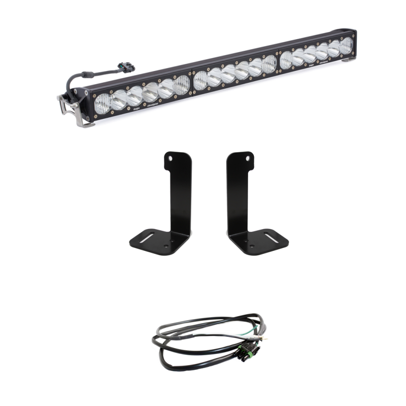 BAJA DESIGNS 2018+ Jeep Wrangler JL/JT OnX6+ 30in Bumper LED Light Bar Kit w/ Upfitter