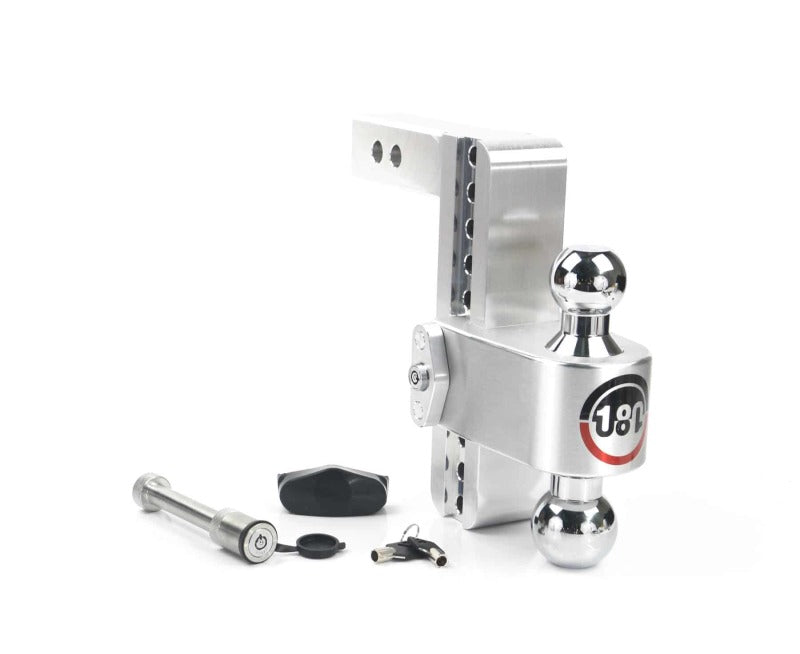 WEIGH SAFE 180 Hitch 8in Drop Hitch & 2in Shank (10K/12.5K GTWR) w/WS05 - Aluminum