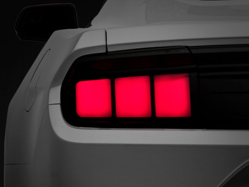 RAXIOM 15-22 Ford Mustang Profile LED Tail Lights - Gloss Black Housing (Smoked Lens)