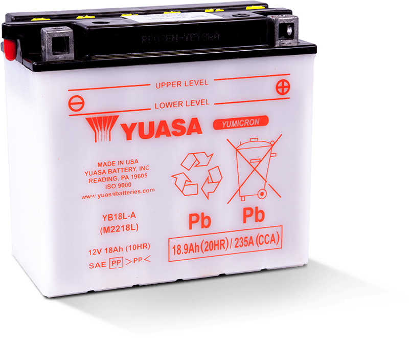 YUASA YB18L-A Yumicron 12 Volt Battery