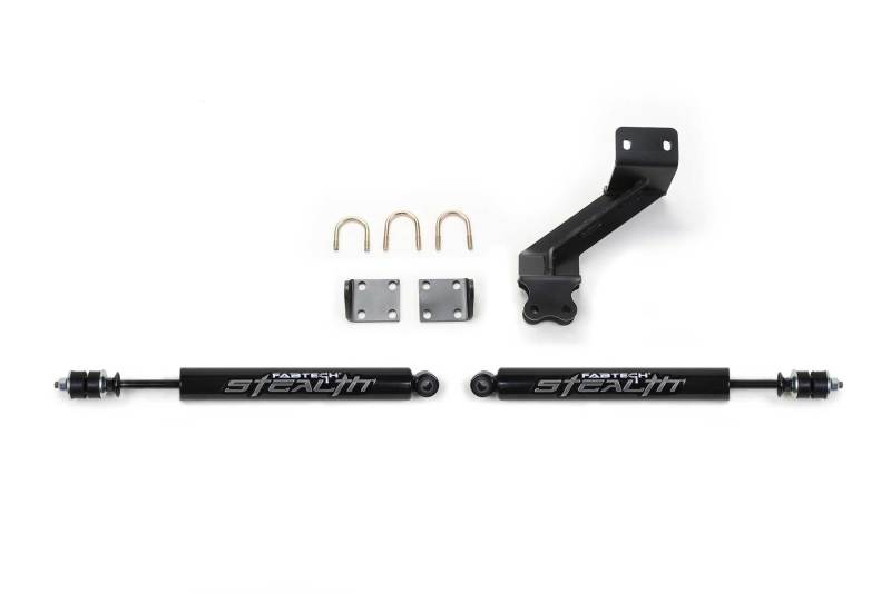 FABTECH 14-18 Ram 2500 & 13-18 Ram 3500 HD Dual Stealth Steering Stabilizer Kit