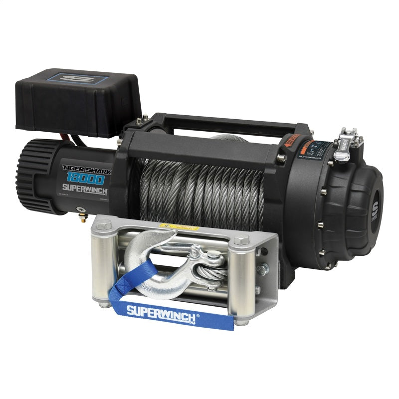 SUPERWINCH 18000 LBS 12V DC Wire Rope Tiger Shark Winch