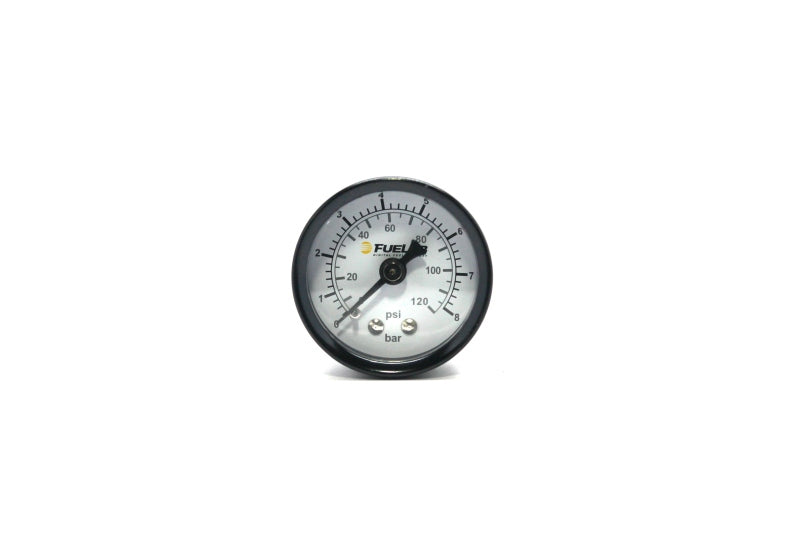 FUELAB 1.5in Fuel Pressure Gauge - EFI - Range 0-120 PSI (Dual Bar/PSI Scale)