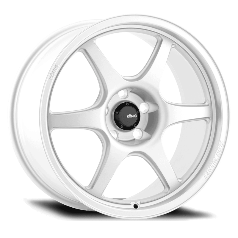 KONIG Hexaform 18X9.5 5X114.3 ET35 Gloss White Flow Formed