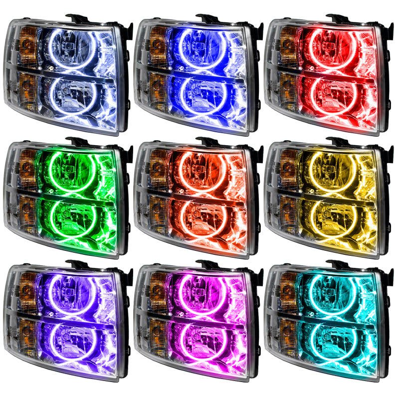 ORACLE 07-13 Chevrolet Silverado SMD HL - Round Style - ColorSHIFT w/ Simple Controller SEE WARRANTY