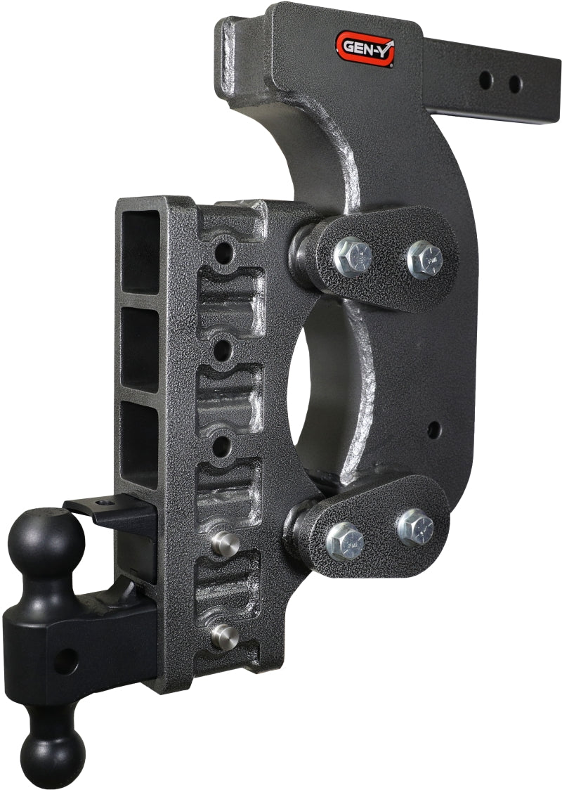 Gen-Y The Boss Torsion-Flex 2.5in Receiver 18in Drop Hitch w/Dual-Ball/Pintle Lock/Stab Kit