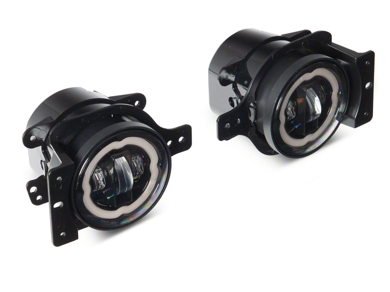 RAXIOM 18-23 Jeep Wrangler JL Axial Series Angel Eye LED Fog Lights