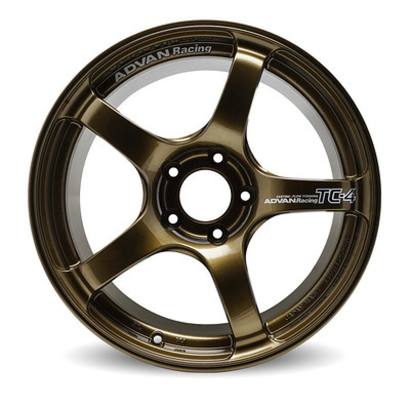 ADVAN TC4 15x8.0 +28 4-100 Umber Bronze Metallic Wheel (No Ring)