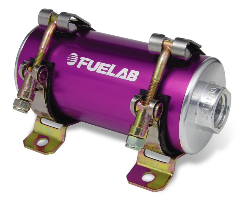 FUELAB Prodigy High Flow Carb In-Line Fuel Pump w/External Bypass - 1800 HP - Purple