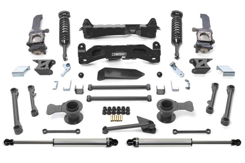 FABTECH 06-09 Toyota FJ 4WD 6in Perf Sys w/Dlss 2.5C/Os & Rr Dlss