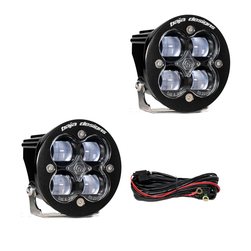 BAJA DESIGNS Squadron R SAE LED Spot Light - Clear - Pair