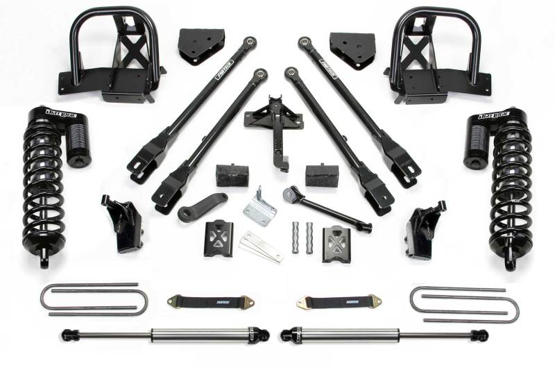 FABTECH 05-07 Ford F250 4WD w/o Factory Overload 6in 4Link Sys w/Dlss 4.0 C/O & Rr Dlss