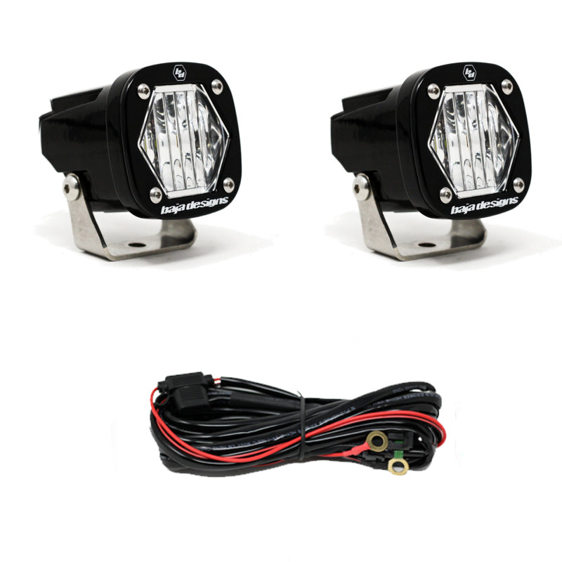 BAJA DESIGNS S1 Wide Cornering LED Light w/ Mounting Bracket Pair