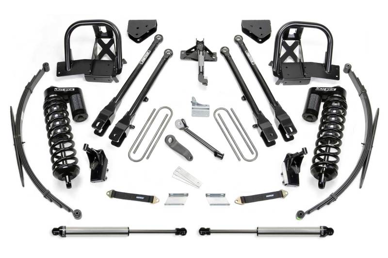 FABTECH 08-10 Ford F250/F350 4WD 8in 4Link Sys w/Dlss 4.0 C/O& Rr Dlss