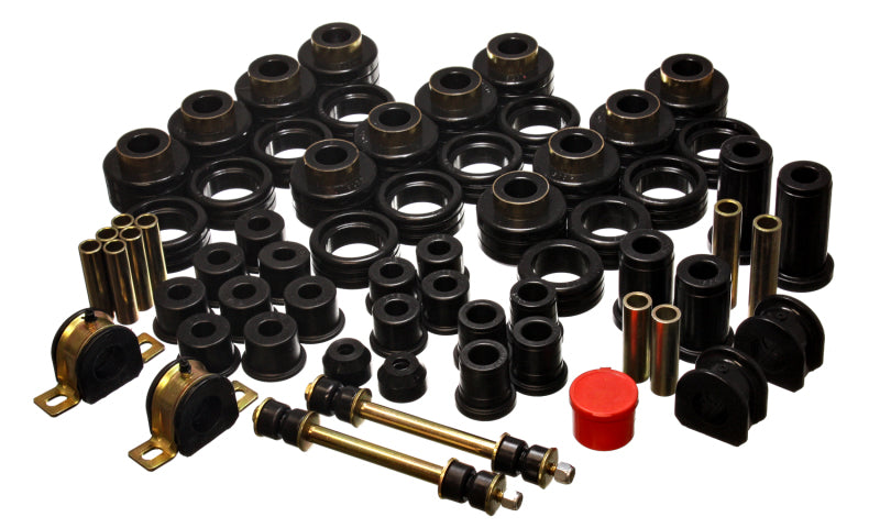 ENERGY SUSPENSION 92-97 Chevy Suburban 4WD Black Hyper-flex Master Bushing Set