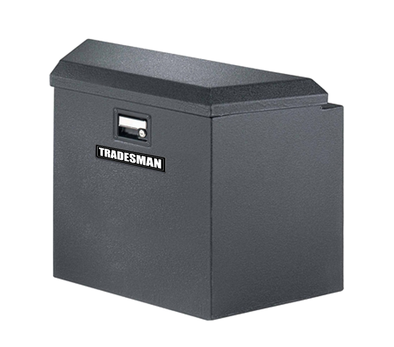 TRADESMAN Steel Trailer Tongue Storage Box (16in.) - Black