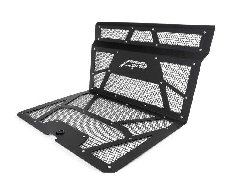 AGENCY POWER 14-18 Polaris RZR XP 1000 / XP Turbo Vented Engine Cover - Matte Black/Matte Black Mesh