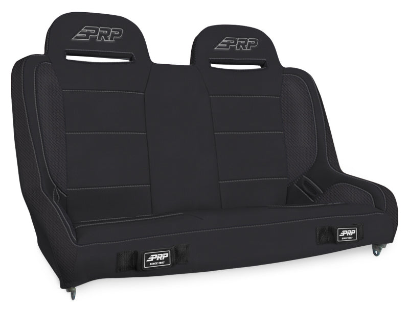 PRP Jeep Wrangler JKU/JLU Elite Series Rear Bench- Black Vinyl