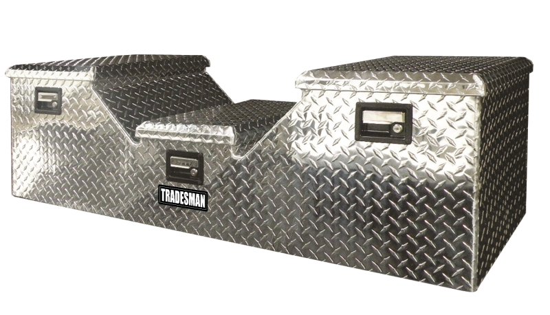 TRADESMAN Aluminum Flush Mount 5th Wheel Truck Box - Brite