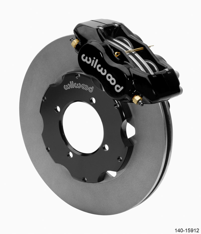 WILWOOD Dynalite Front Big Brake Kit 11.00in ULHP-30 Vane Plain Face Rotors - Black