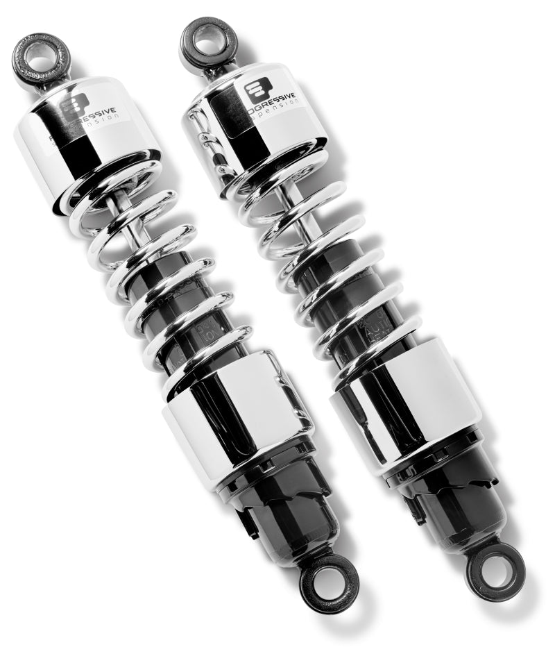 PROGRESSIVE Cruiser 412 Series Shocks 11.0in - Chrome