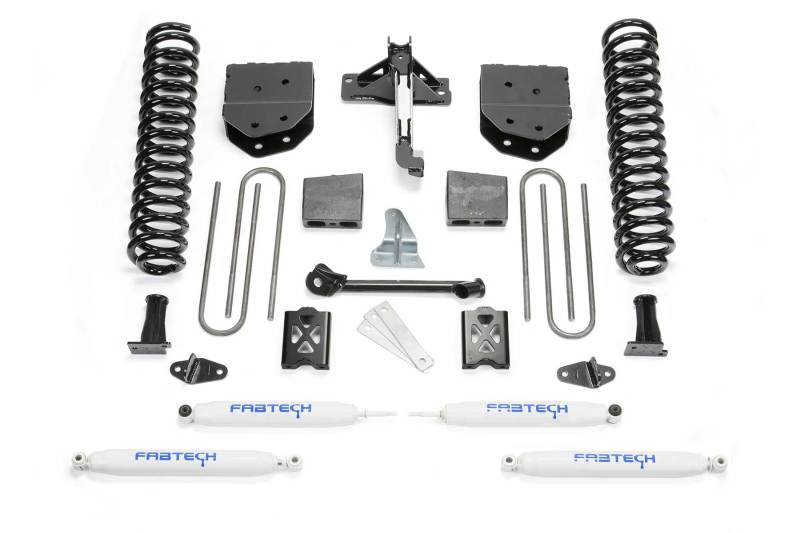 FABTECH 05-07 Ford F350 4WD 6in Basic Sys w/Perf Shks