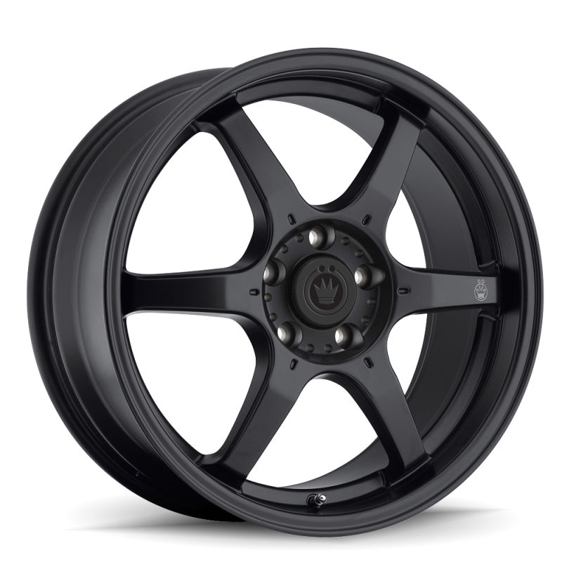 KONIG Backbone 17x7.5 4x100 ET45 Matte Black Milling Logo on Spoke