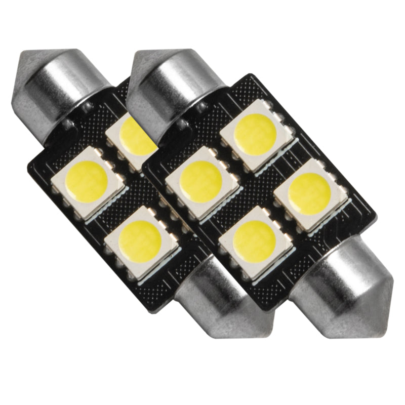 ORACLE 37MM 4 LED 3-Chip Festoon Bulbs (Pair) - Cool White SEE WARRANTY