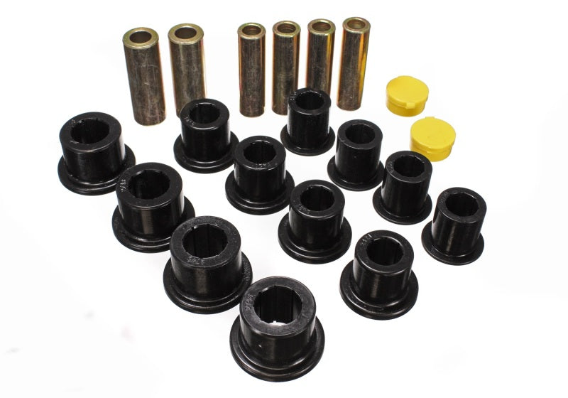 ENERGY SUSPENSION 00-04 Ford Excursion 4WD / 99-04 F250/F350 4WD Black Front Leaf Spring Bushing Set