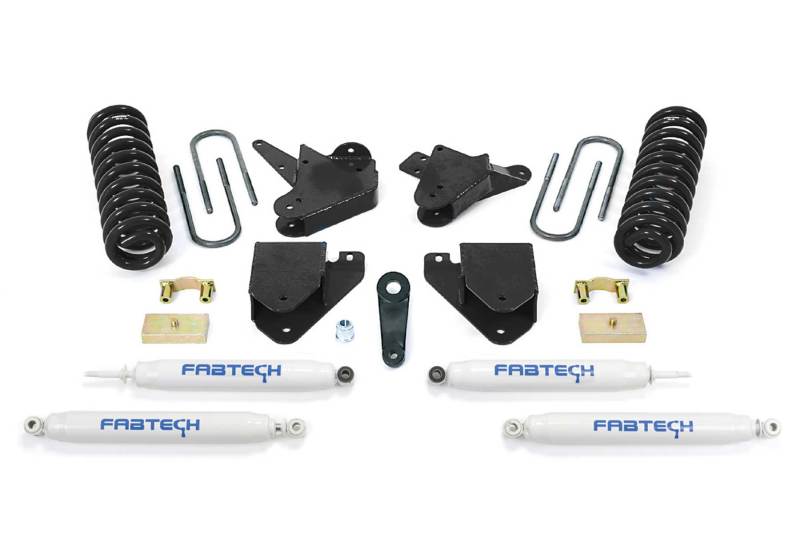 FABTECH 05-07 Ford F250 2WD V10 & Diesel 6in Basic Sys w/Perf Shks