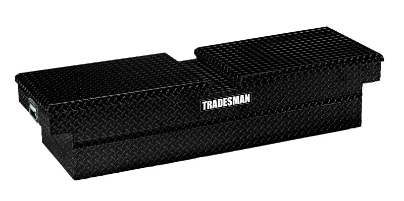 TRADESMAN Aluminum Economy Cross Bed Truck Tool Box (70in./Side Opening) - Black