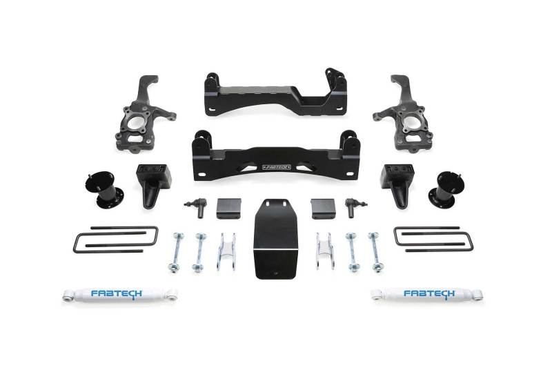 FABTECH 15-20 Ford F150 4WD 6in Basic Sys w/Perf Shks