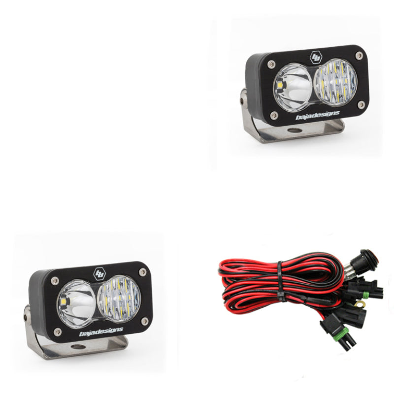 BAJA DESIGNS S2 Sport Driving Combo Pattern Pair LED Work Light - Clear