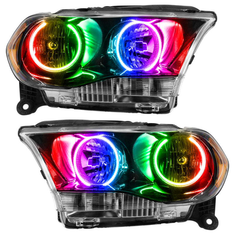 ORACLE 11-13 Dodge Durango SMD HL Halogen - Black - ColorSHIFT w/ Simple Controller SEE WARRANTY