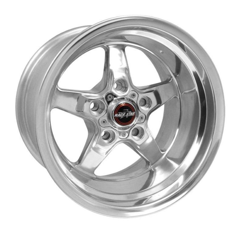 RACE STAR 92 Drag Star 15x10.00 5x4.75bc 4.50bs Direct Drill Polished Wheel