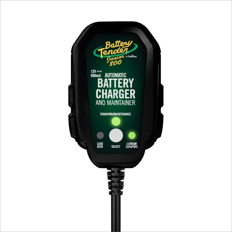 BATTERY TENDER 12V, 800mA Selectable Lead Acid/Lithium Battery Charger