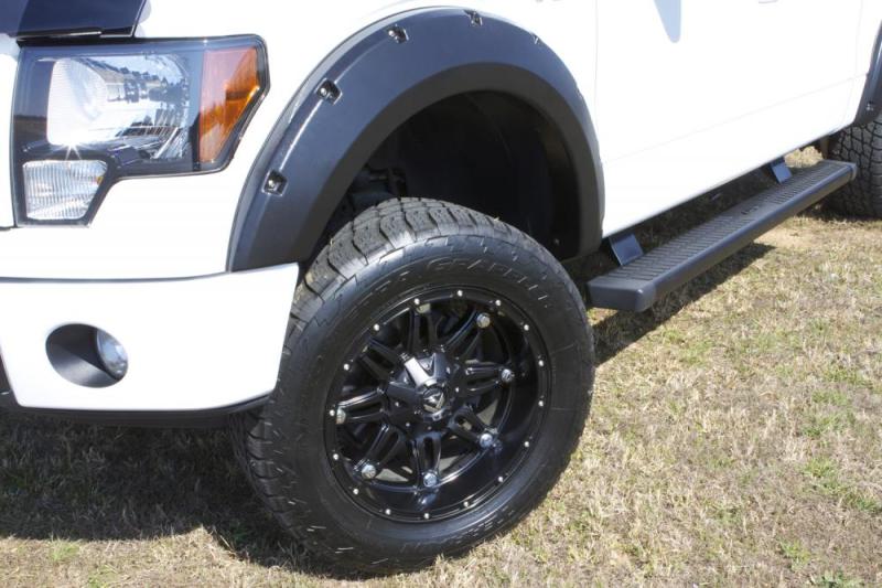 LUND 16-17 Nissan Titan XD RX-Rivet Style Textured Elite Series Fender Flares - Black (4 Pc.)