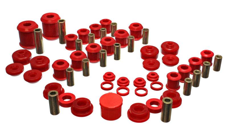 ENERGY SUSPENSION 95-99 Mitsubishi Eclipse FWD/AWD Red Hyper-flex Master Bushing Set