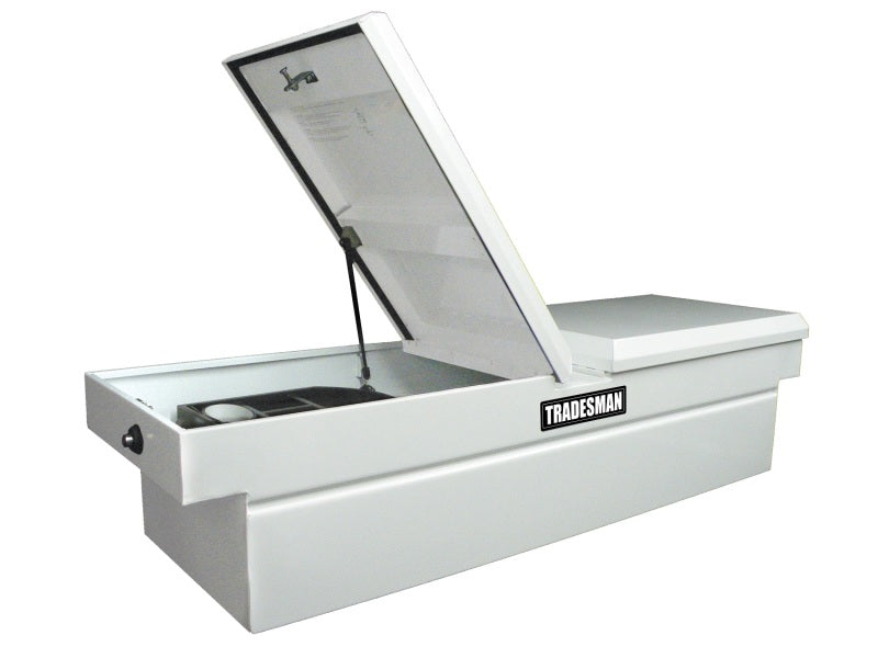 TRADESMAN Steel Cross Bed Truck Tool Box (70in.) - White