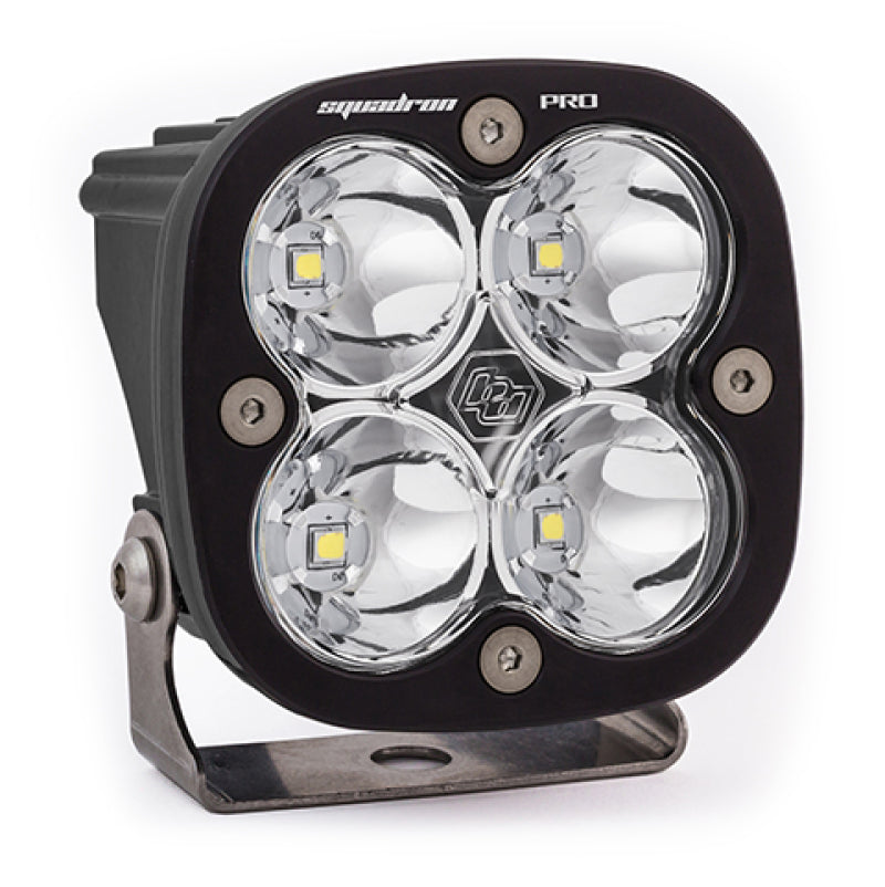 BAJA DESIGNS Squadron Pro Spot Pattern Black LED Light Pod - Clear