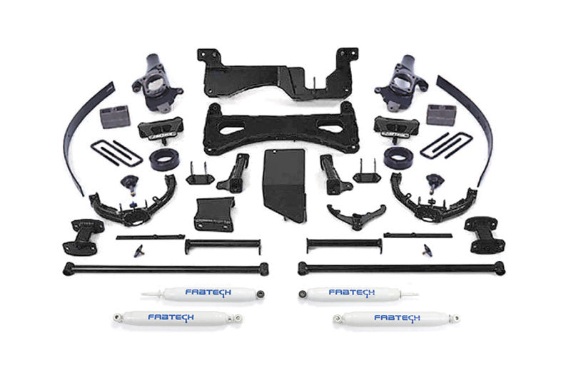 FABTECH 07-08 GM C/K2500HD 8in Perf Sys w/Perf Shks