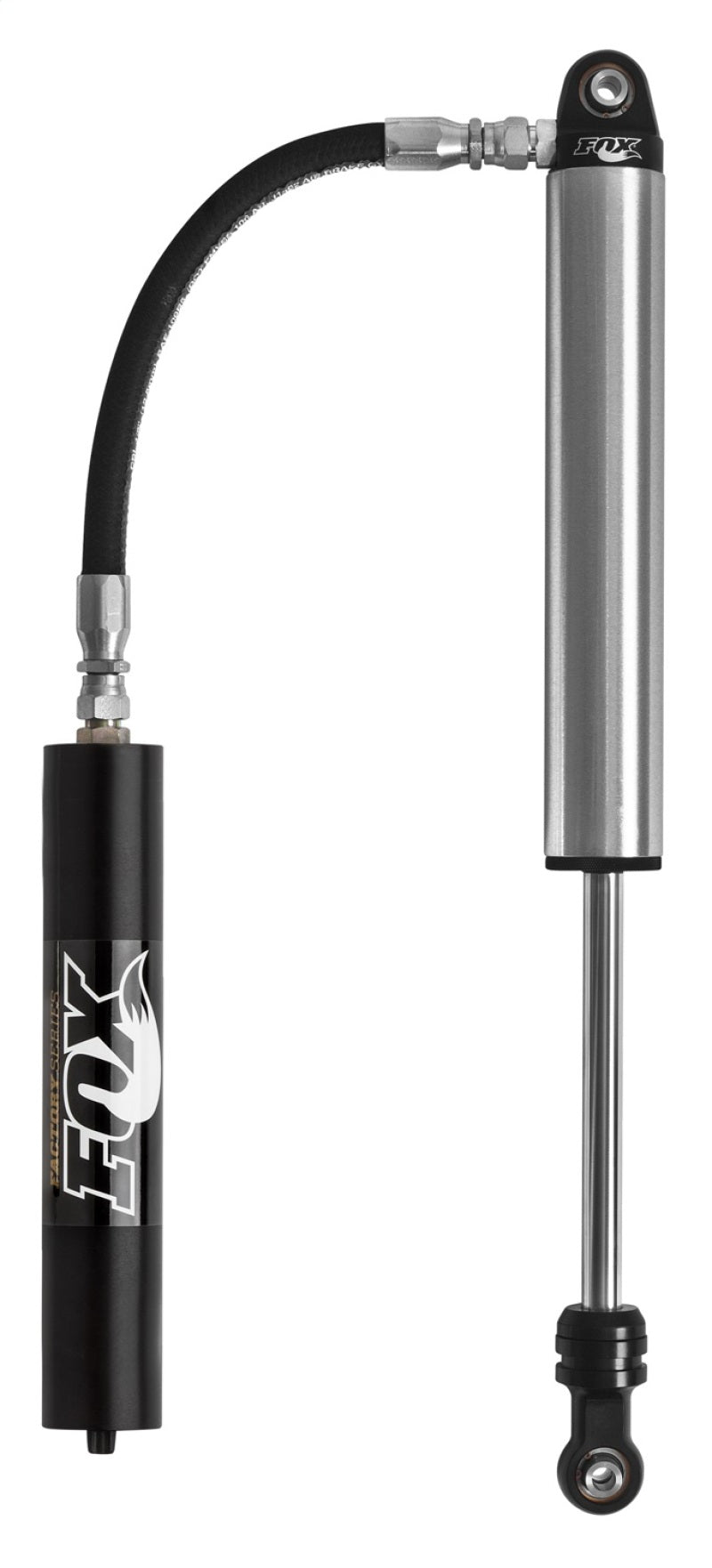 FOX 2.5 Factory Series 8in. Remote Res. C/O Shock 7/8in. Shaft / Long Retainer - Blk (Total Chaos)