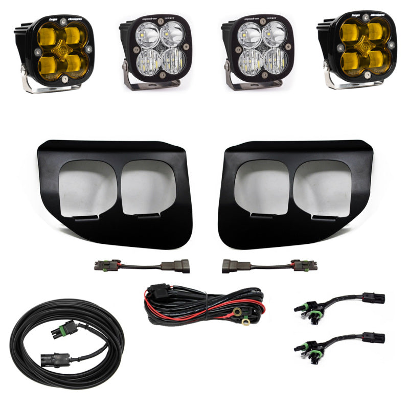 BAJA DESIGNS Ford Super Duty (20-On) Fog Lights Dual FPK Amber SAE/Sport DC BAJA DESIGNS