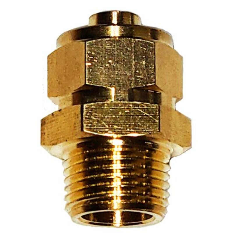 KLEINN 1/2In OD Tubing 3/8In M NPT Straight Compression Fitting