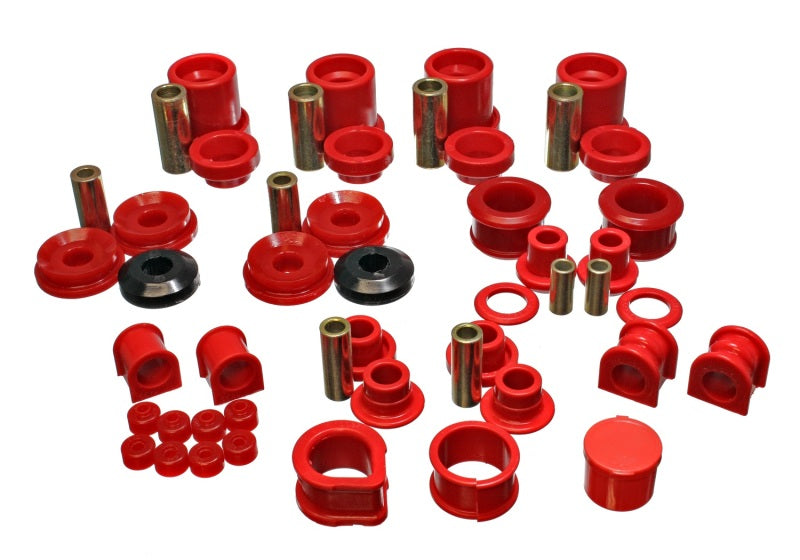 ENERGY SUSPENSION 90-96 Nissan 300ZX Red Hyper-Flex Master Bushing Set (Sway bar end link bushings a